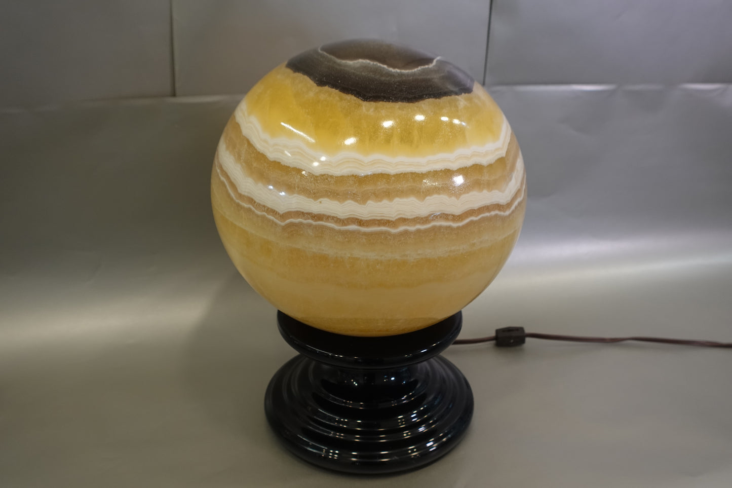 Zebra Onyx Glow Sphere