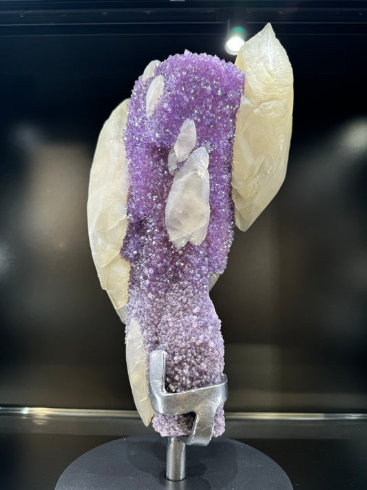 Amethyst, Baryte and Calcite Natural Spire