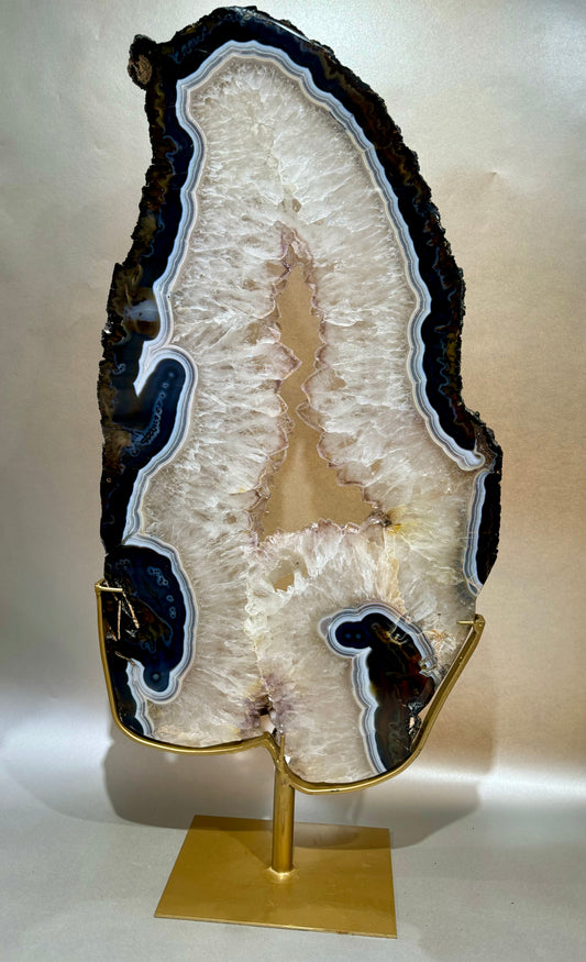 Agate Slice on Stand