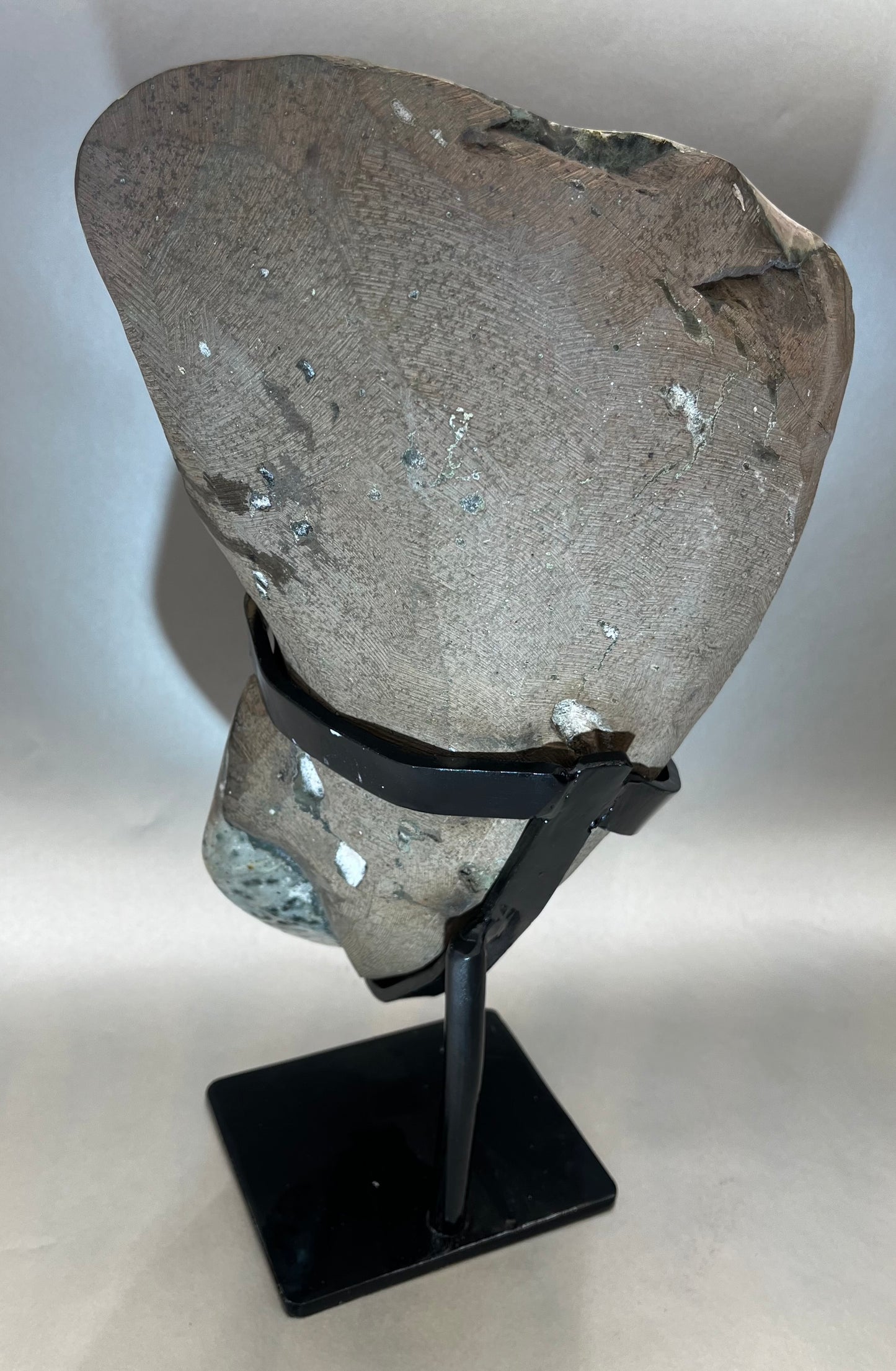 Amethyst Geode on Metal Stand