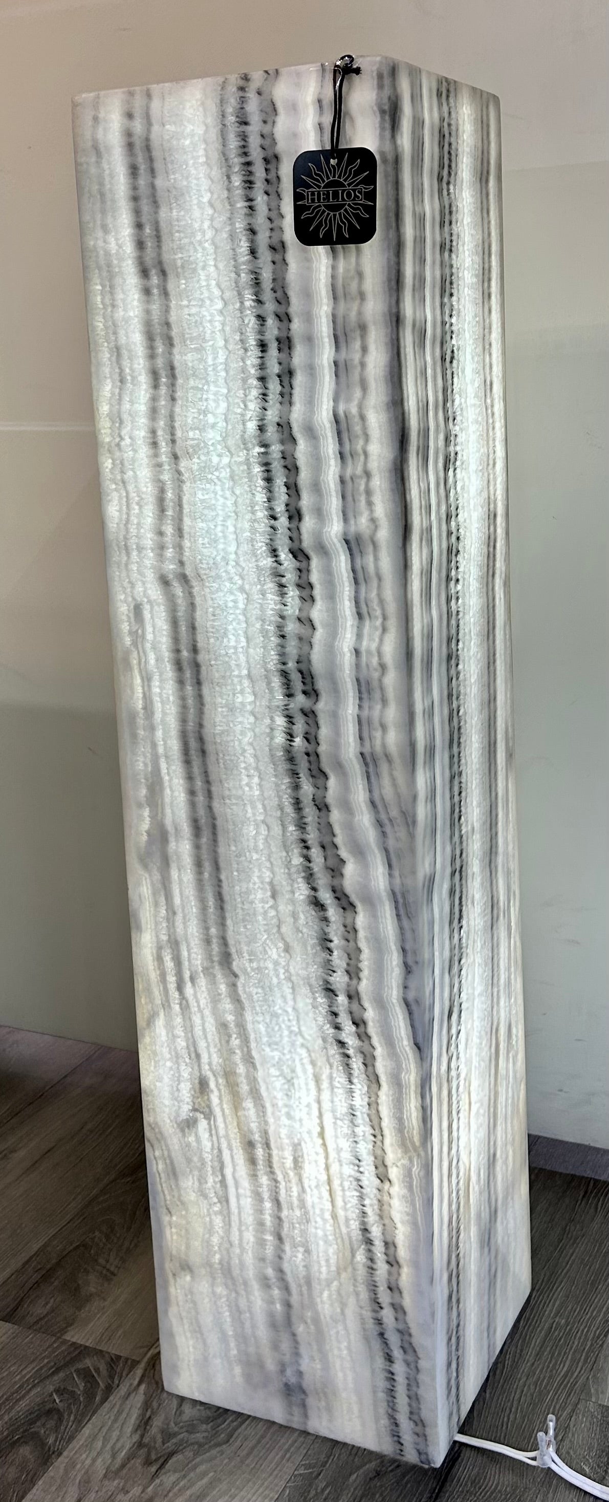 Zebra Onyx Lamp