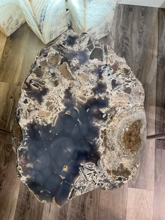 Agate Side Table with inclusions
