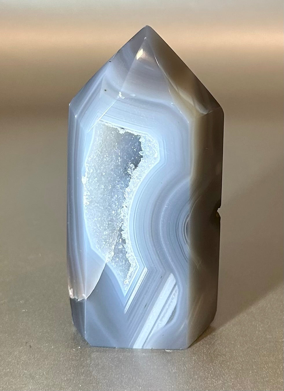 Polished Agate Geode Point