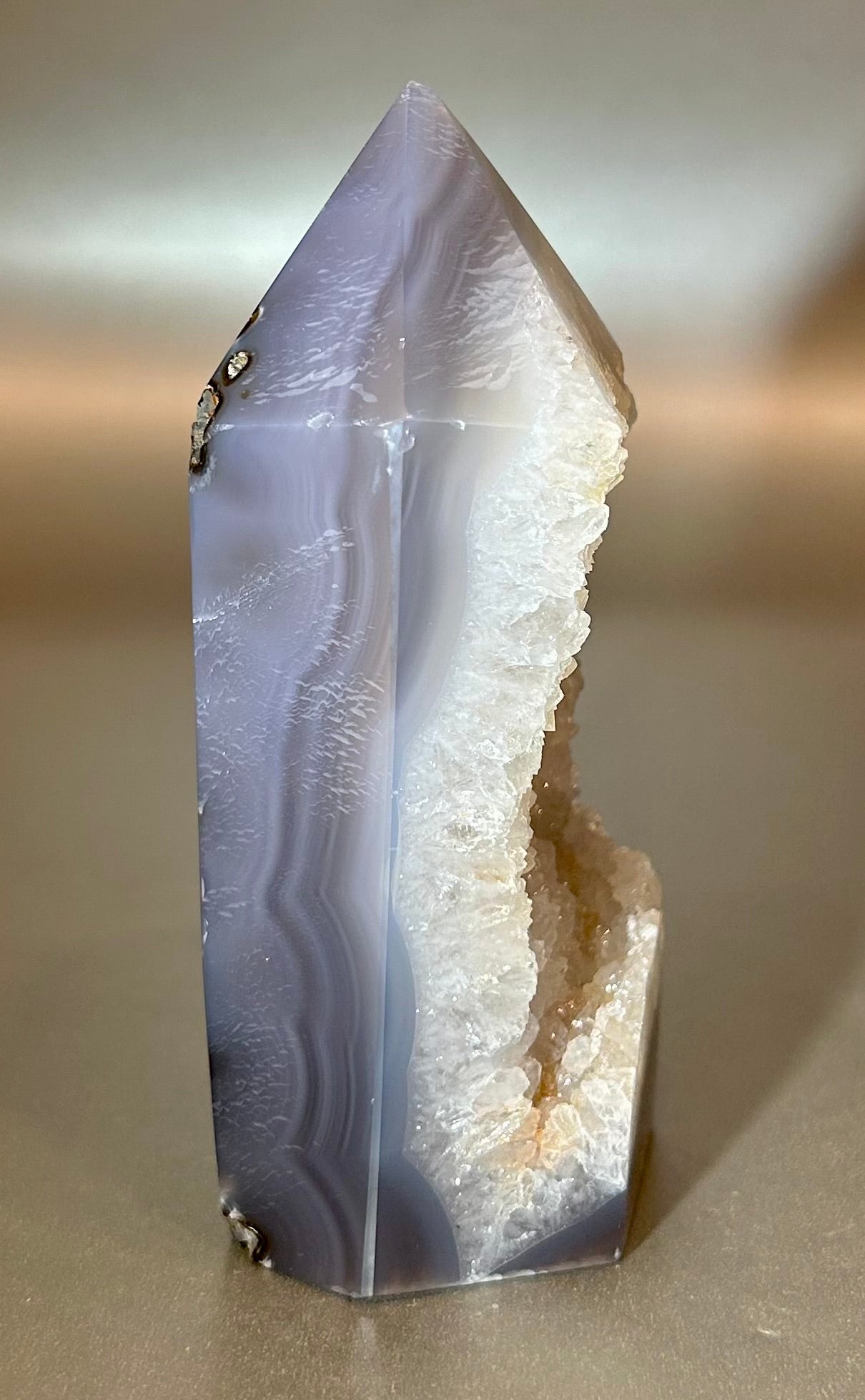 Polished Agate Geode Point