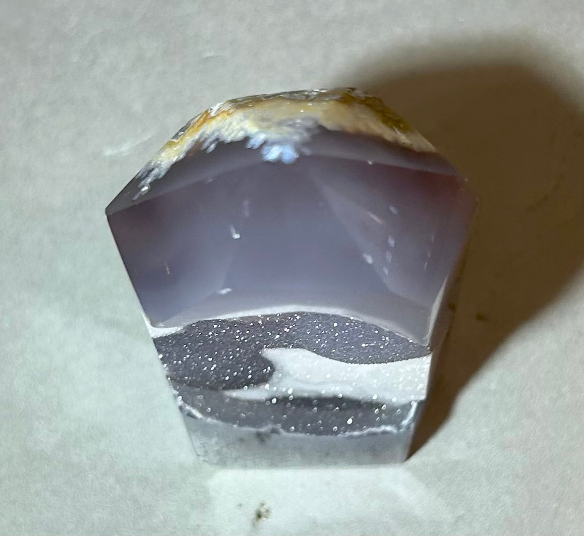 Polished Agate Geode Point