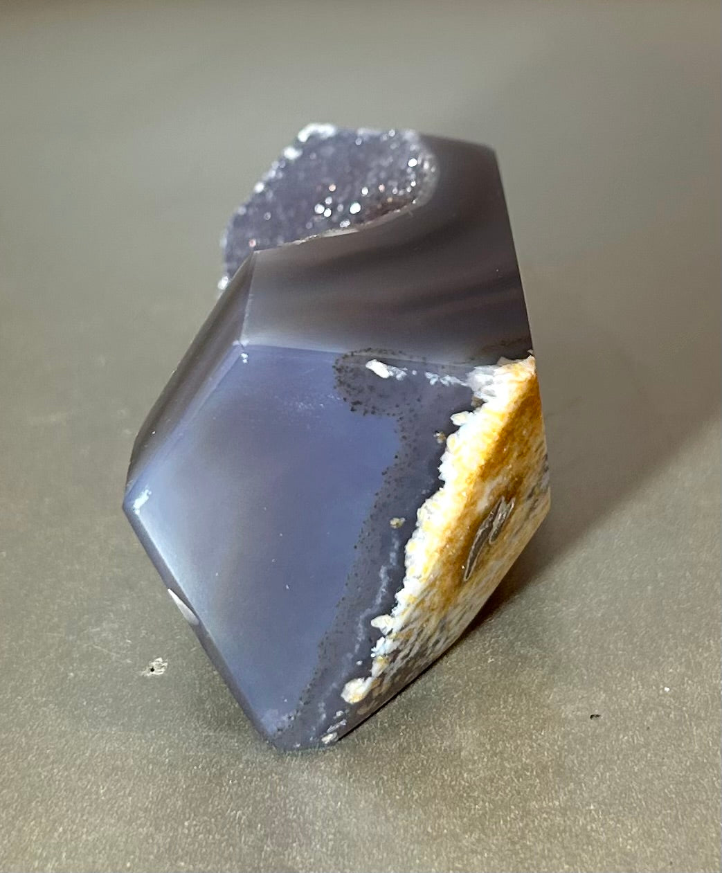 Polished Agate Geode Point