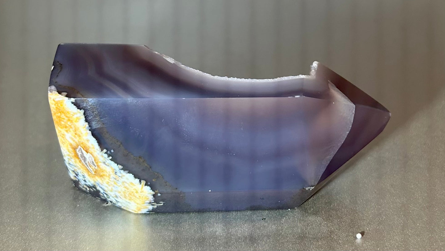 Polished Agate Geode Point