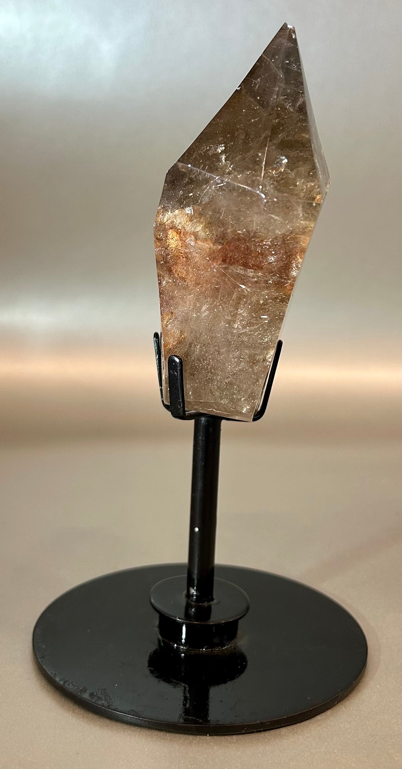 Twin Citrine On Stand
