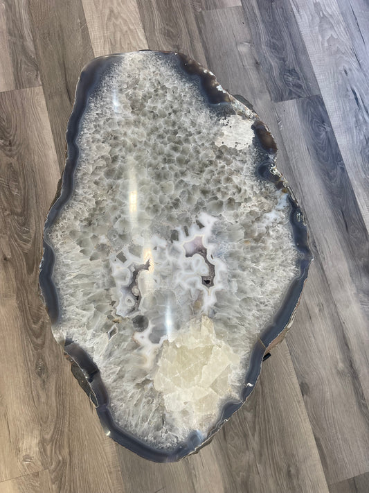 Agate Side Table with inclusions