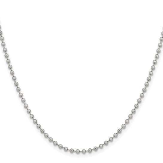 Chisel Stainless Steel Polished 2.4mm 22 inch Ball Chain