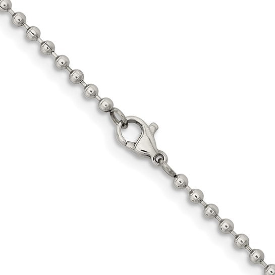 Chisel Stainless Steel Polished 2.4mm 22 inch Ball Chain