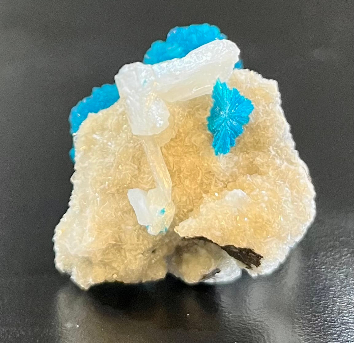 Cavansite on Stilbite Mineral Specimen