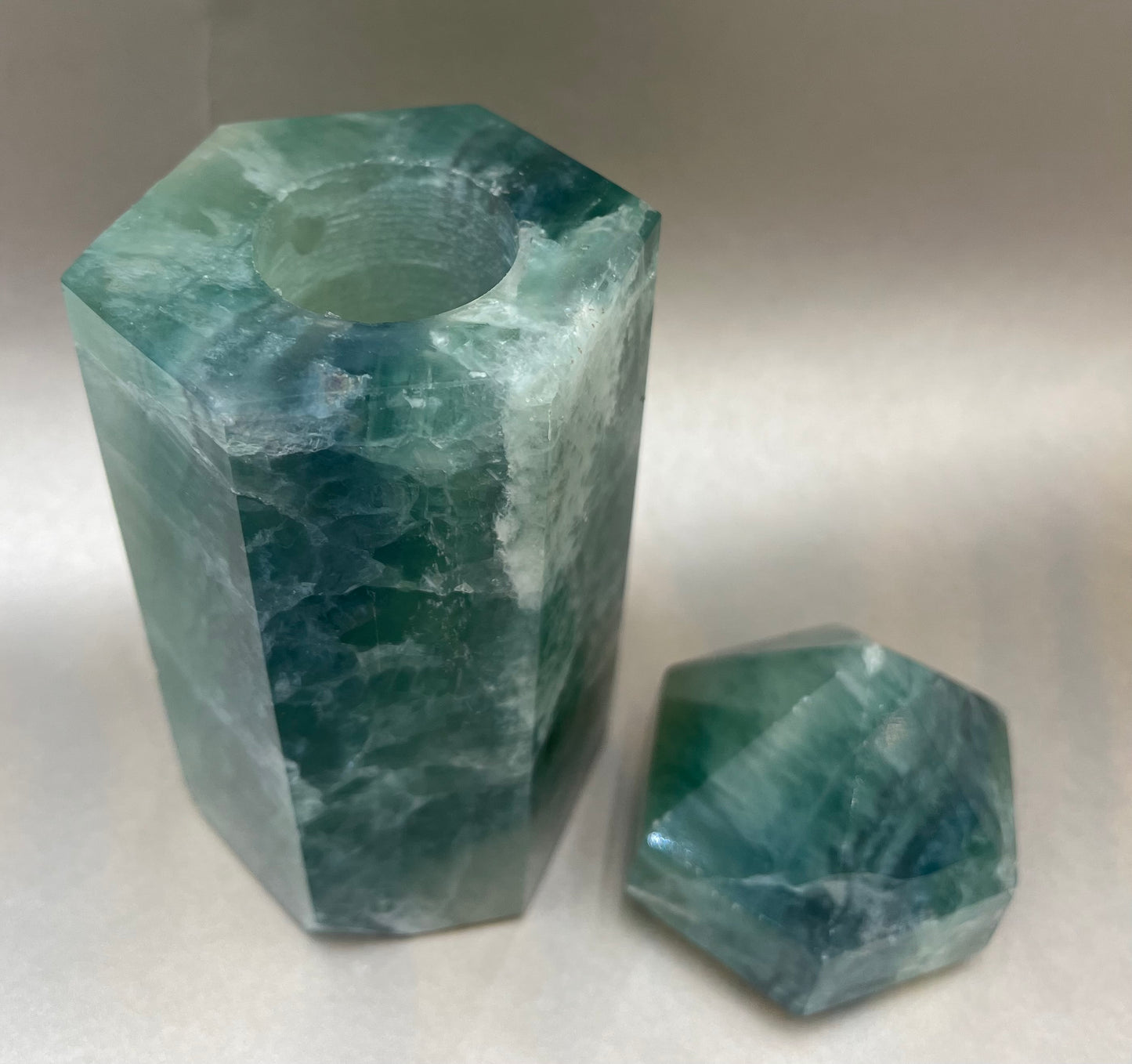 Fluorite Obelisk Container