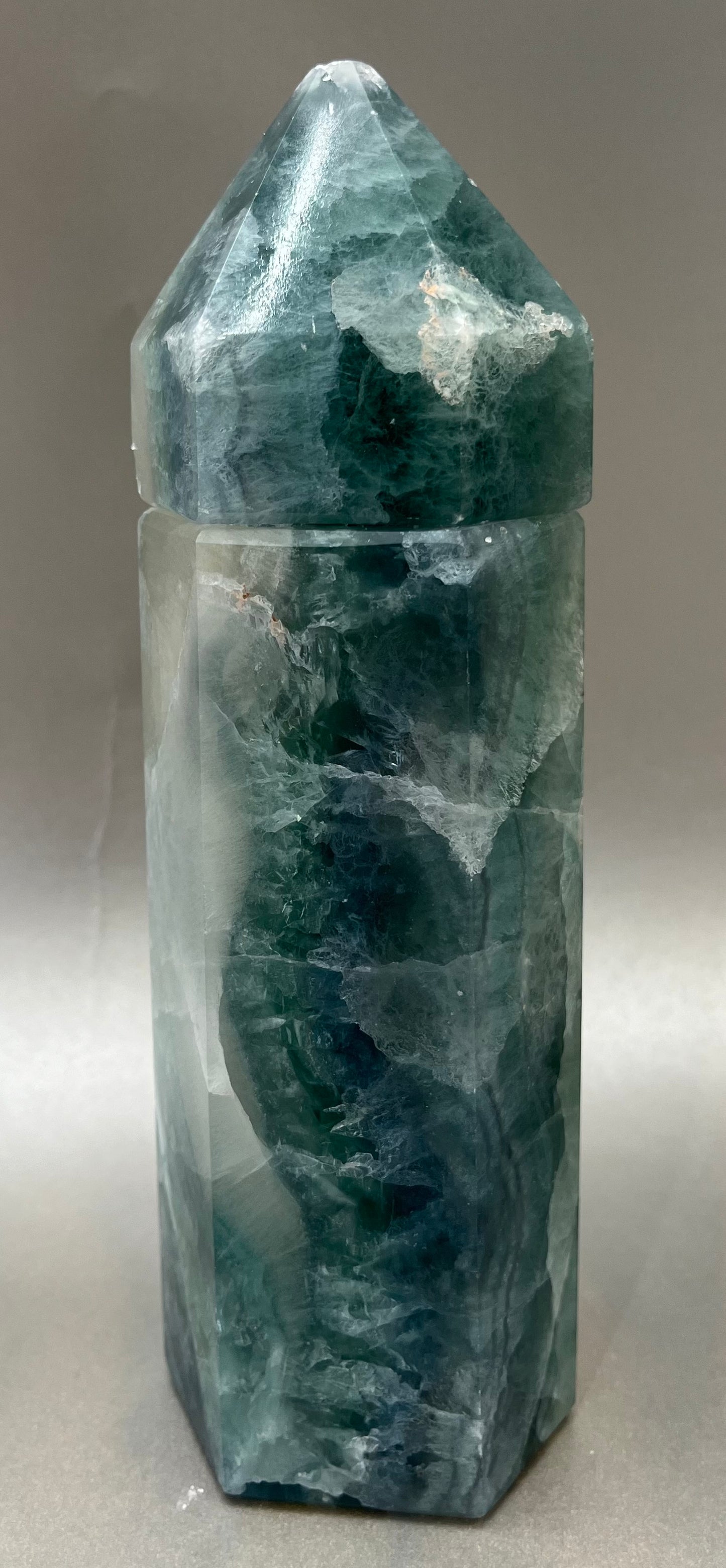 Fluorite Obelisk Container