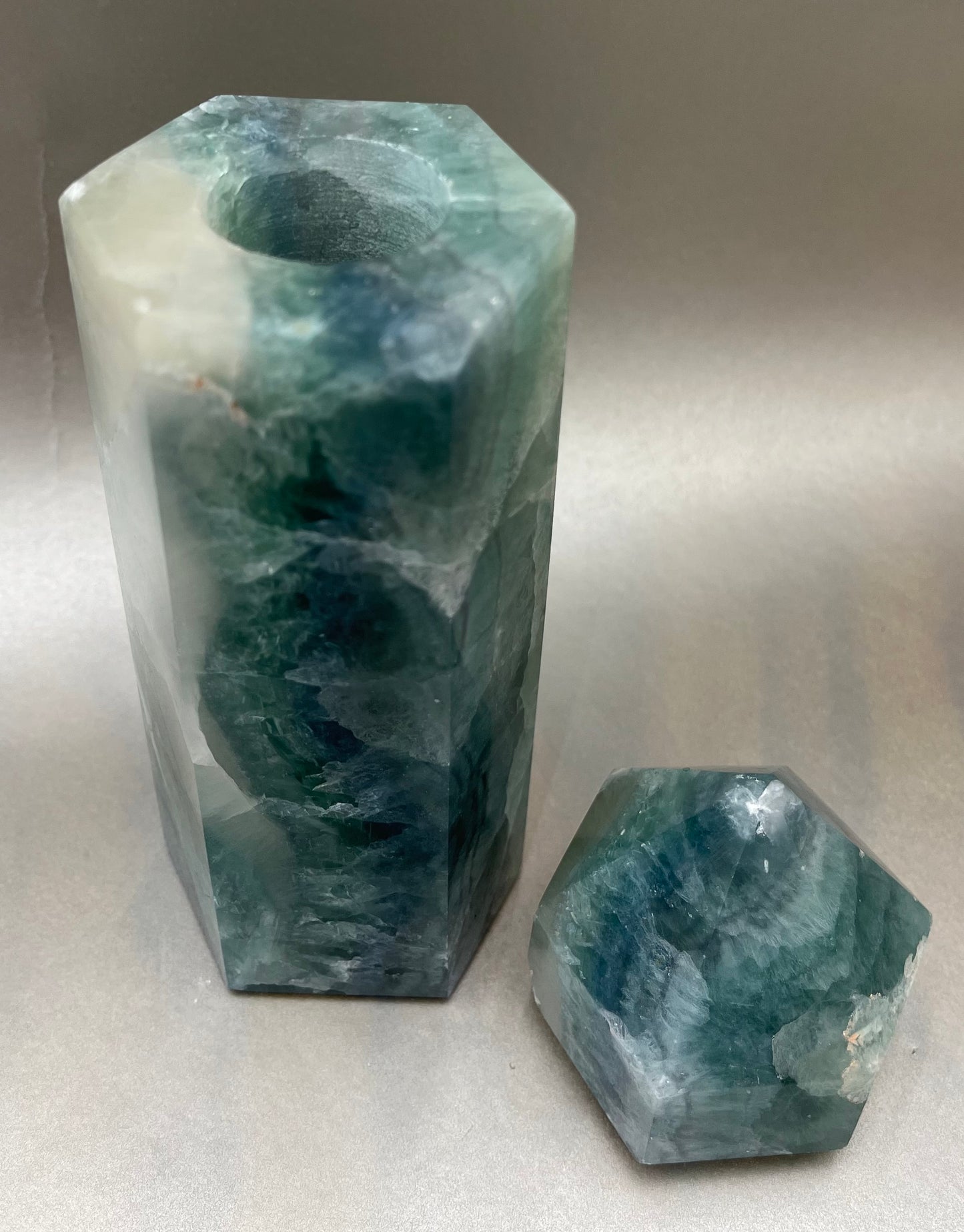 Fluorite Obelisk Container