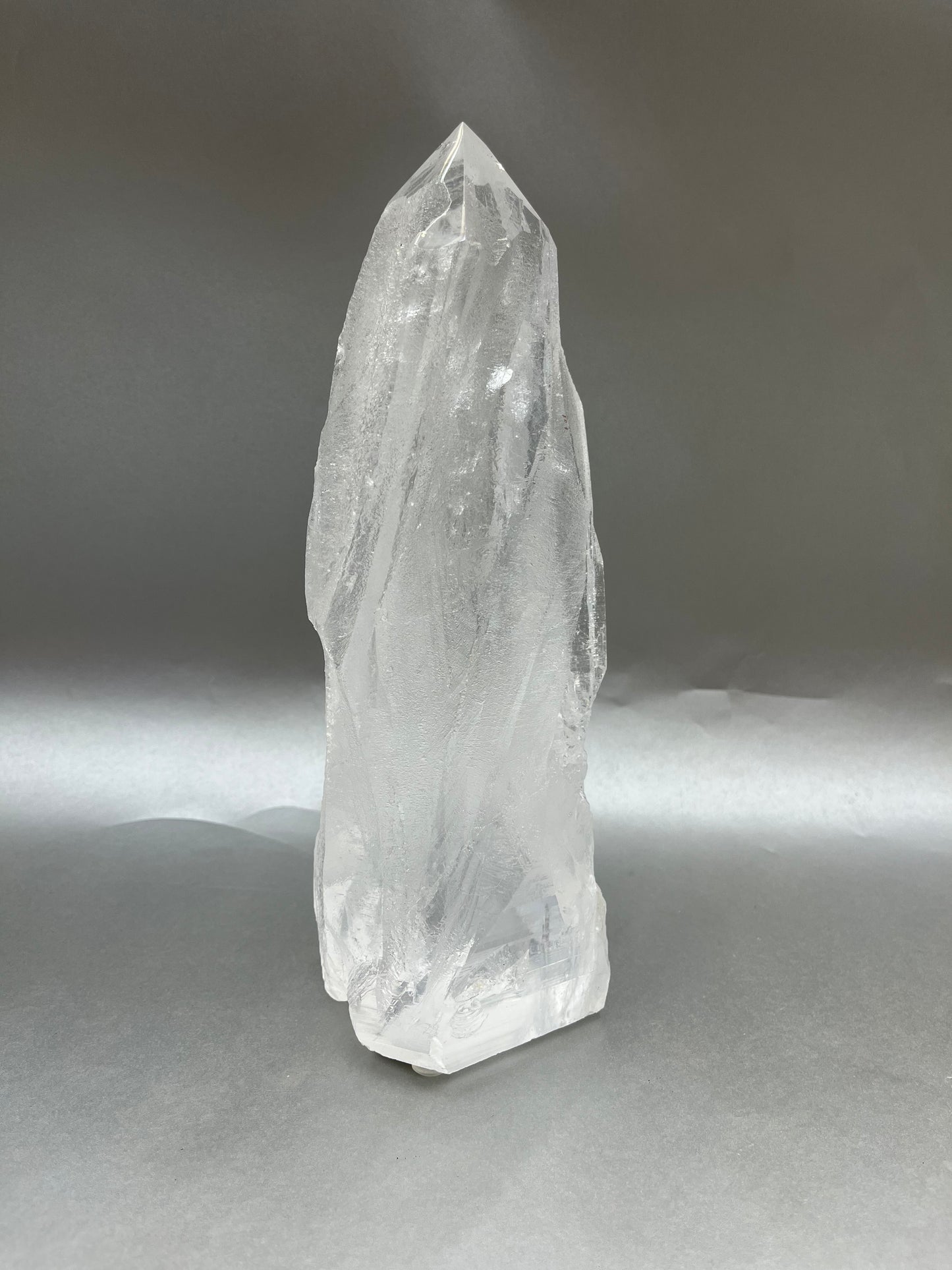 Clear Ice Quartz Obelisk