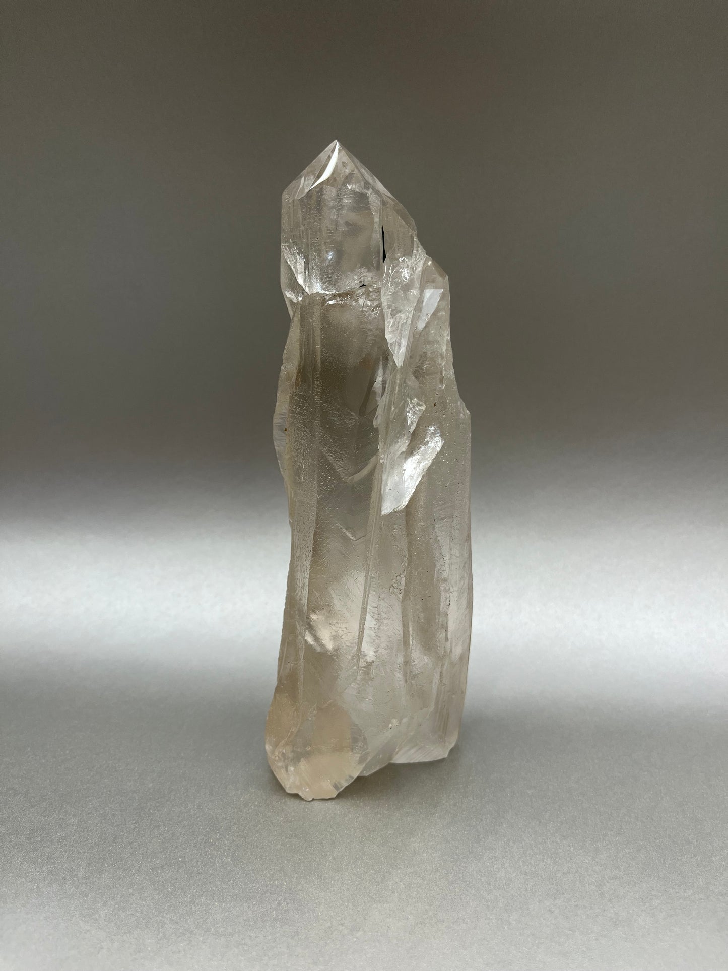 Clear Ice Quartz Obelisk