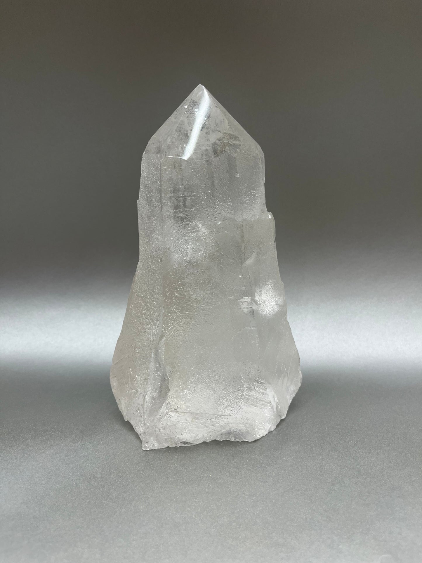 Clear Ice Quartz Obelisk