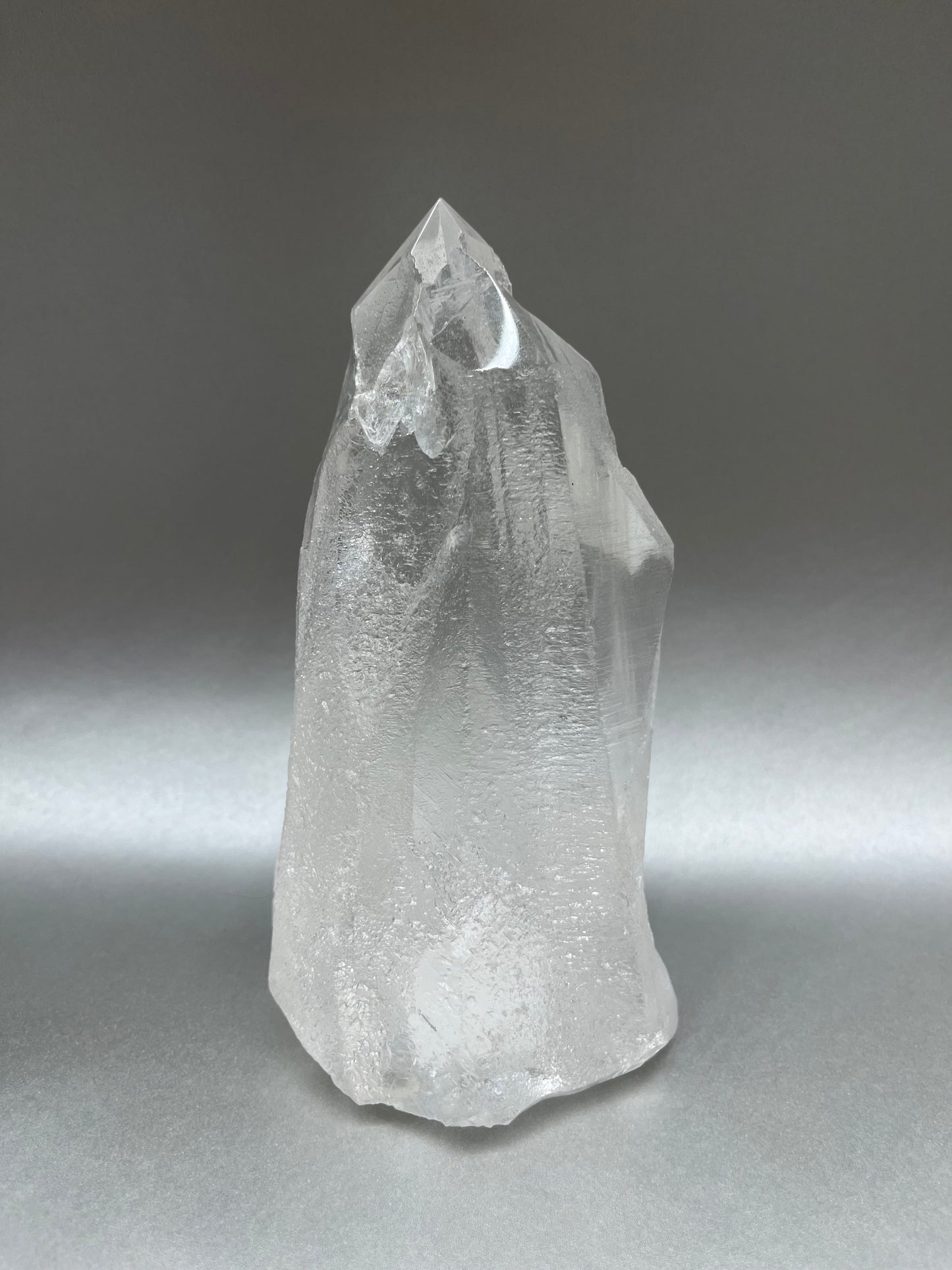 Clear Ice Quartz Obelisk