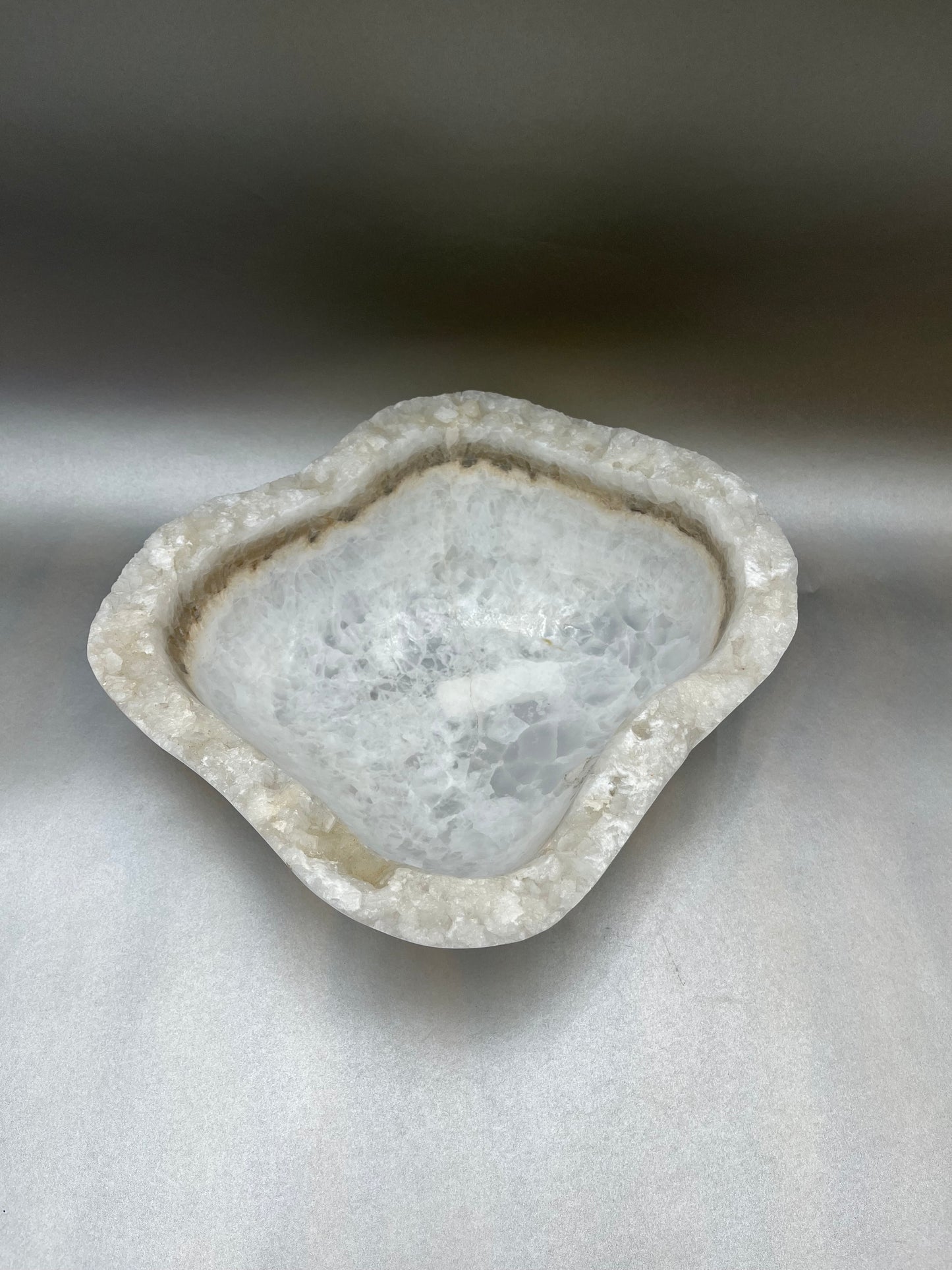 Ice Onyx Bowl w/ Rough Edge