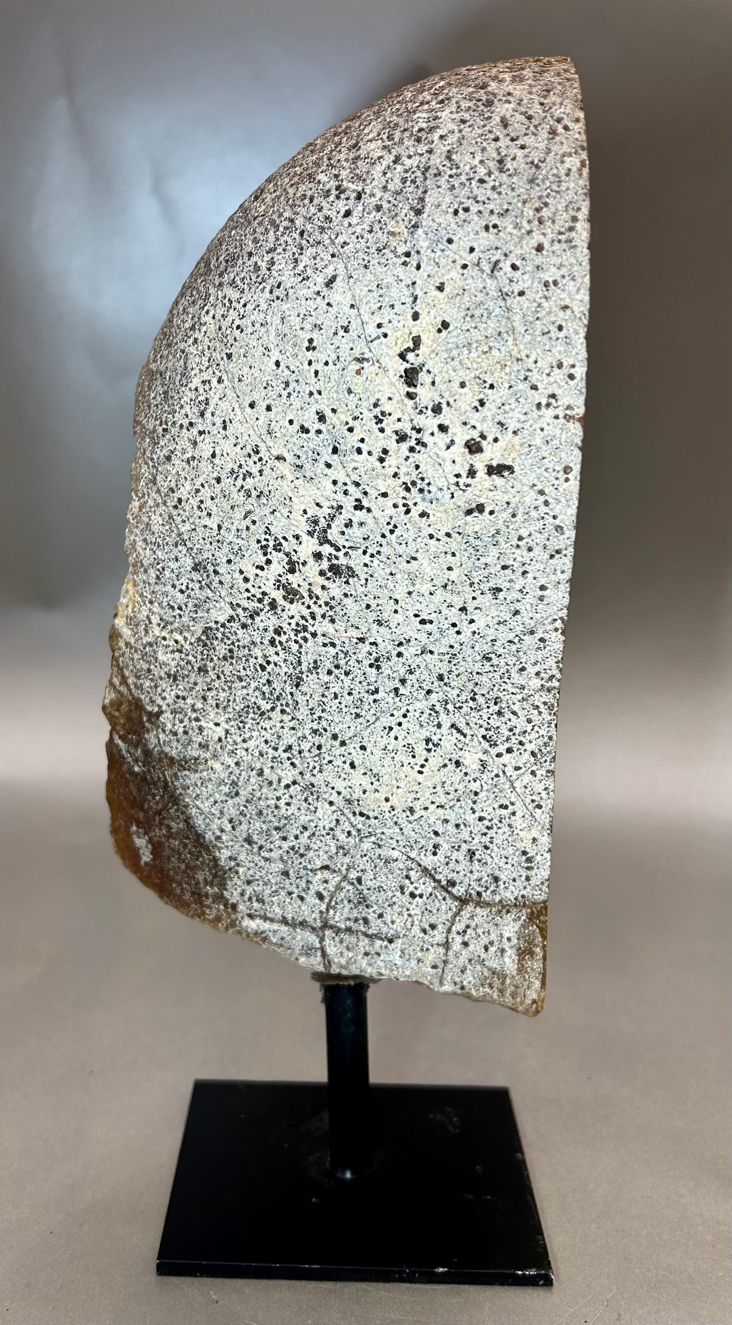 Druzy Agate on Metal Stand