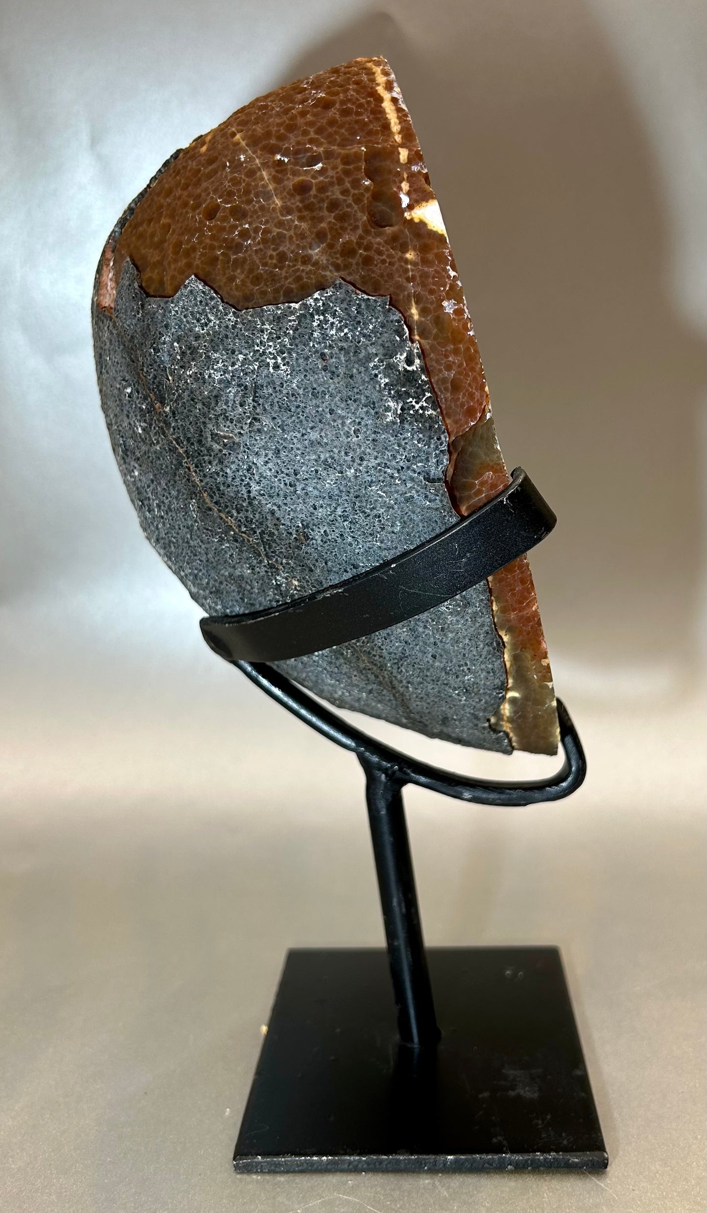 Druzy Agate on Metal Stand