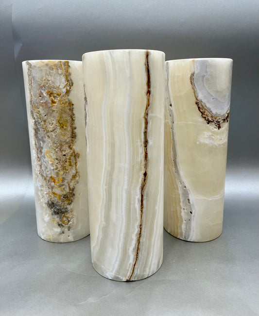 Rustic Onyx Tall Candle Votive