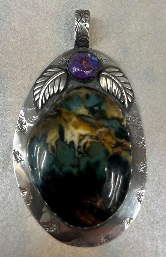 Mackay Plume Agate Pendant