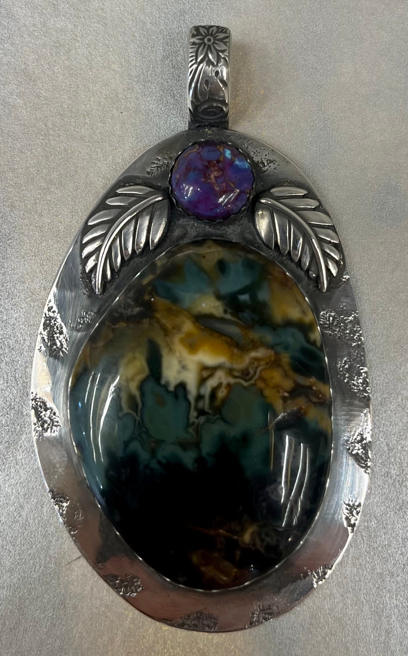 Mackay Plume Agate Pendant