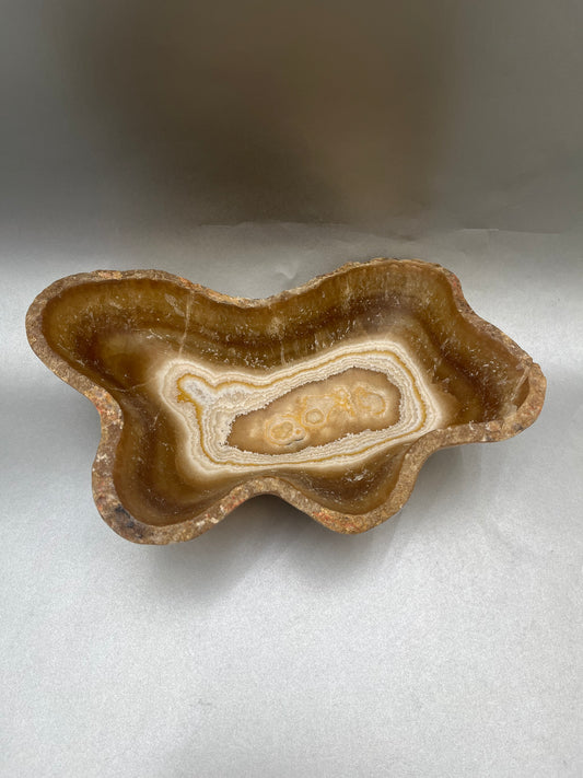 Free-Form Root Beer Onyx Dish