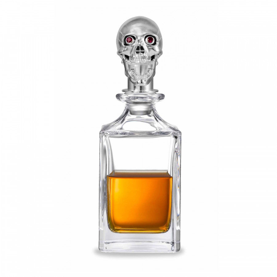 Polished Skull Head Crystal Decanter