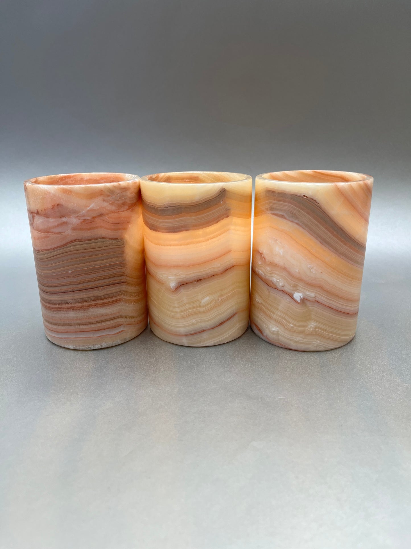 Onyx Sunset Polish Tumbler Votive