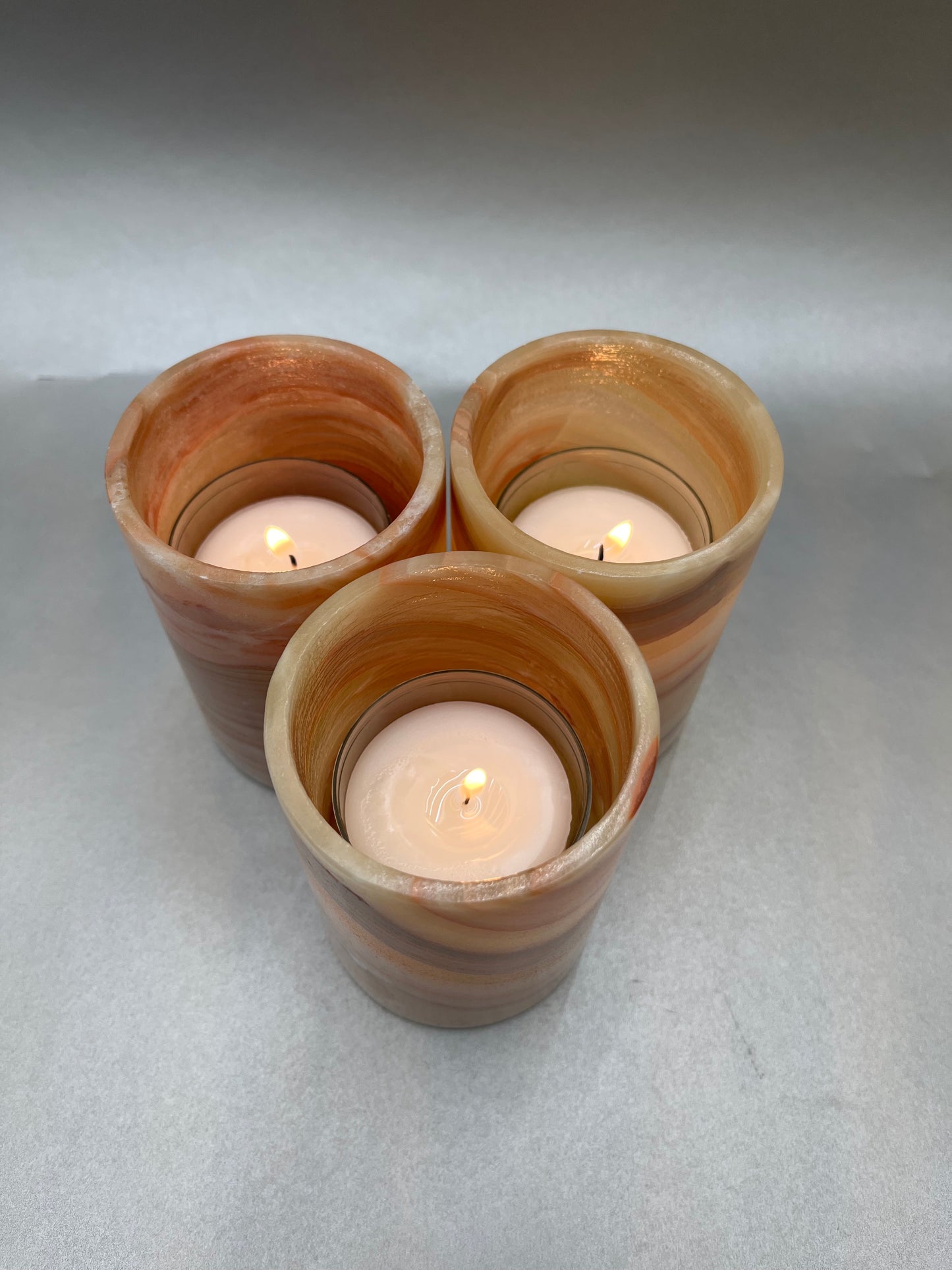 Onyx Sunset Polish Tumbler Votive