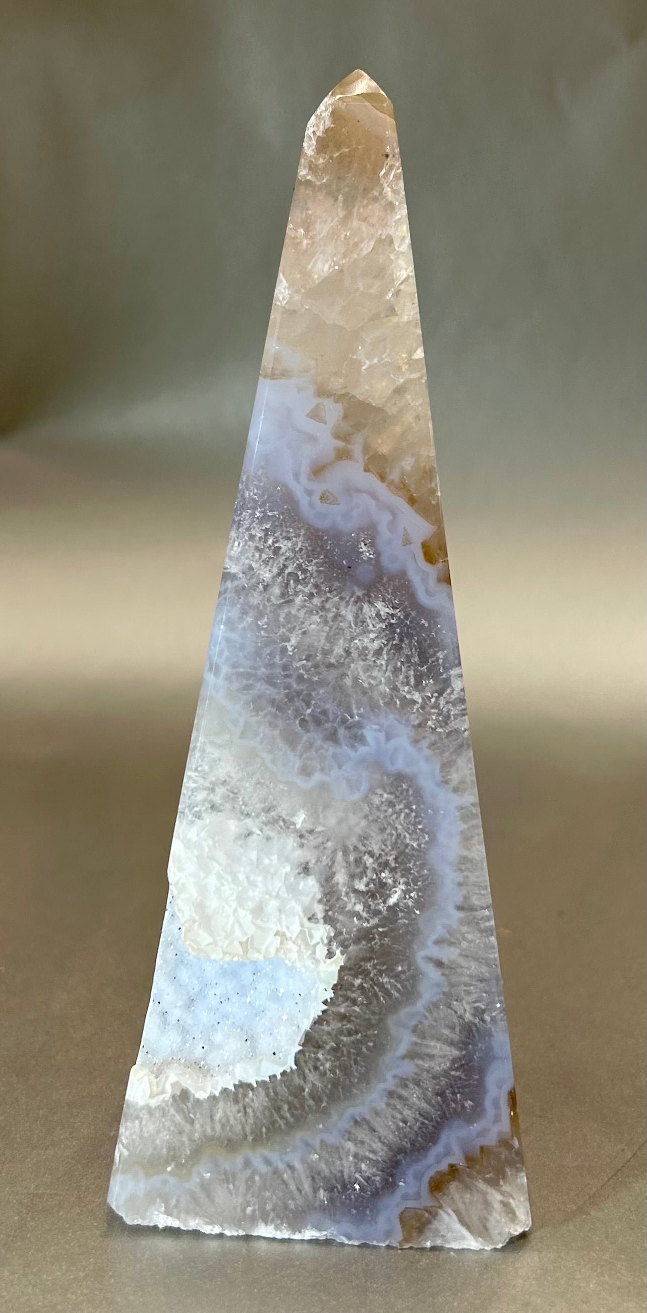 Polished Agate Obelisk